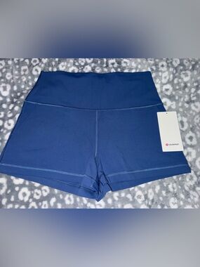 lululemon align classic fit HR Shorts 3” Navy Blue
